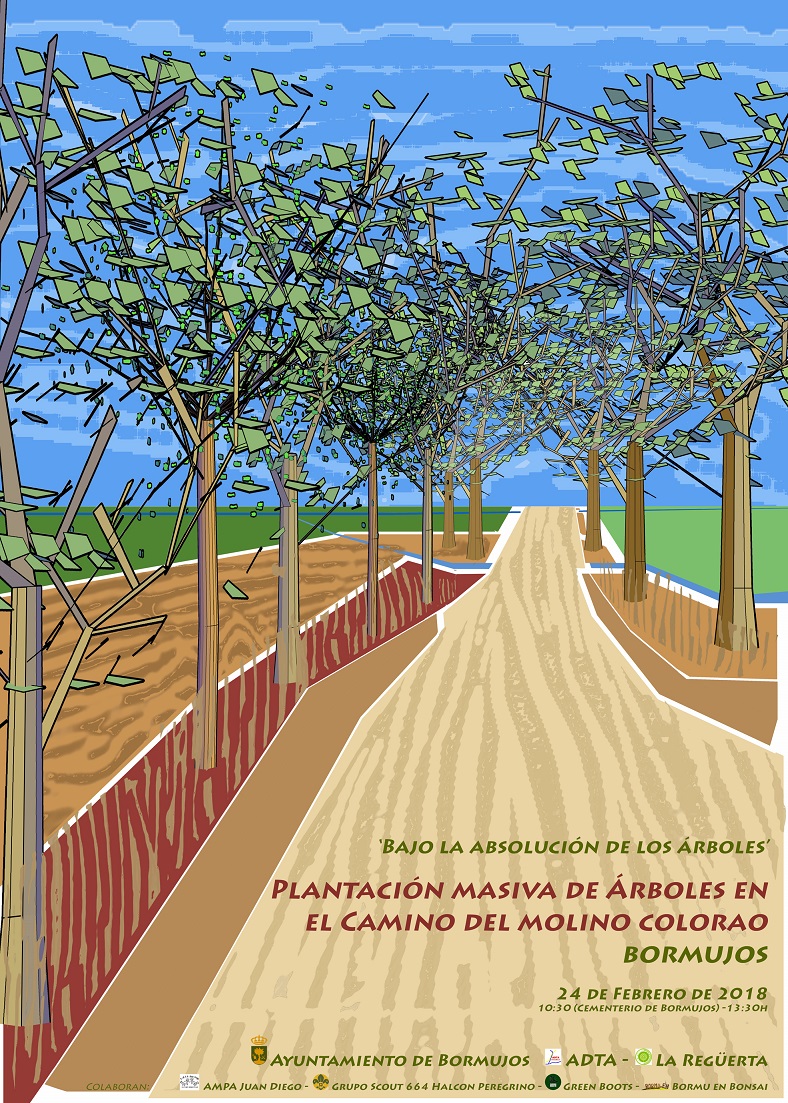 Proyecto "Bajo la absolución de los árboles", el Aljarafe por el Clima  Plantación masiva de árboles en el Camino del Molino Colorao en Bormujos